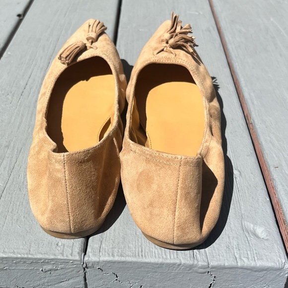 Jcrew Suede Lottie Tassel Flat Size 8 - Picture 2 of 7